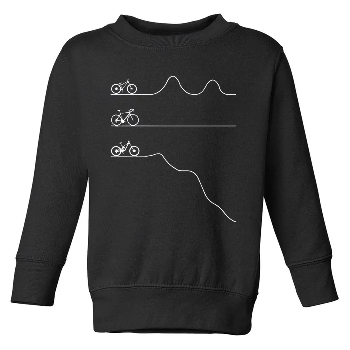 Mountain Bike Road Bike MTB Downhill Bicycle Cycling Gift Toddler Sweatshirt