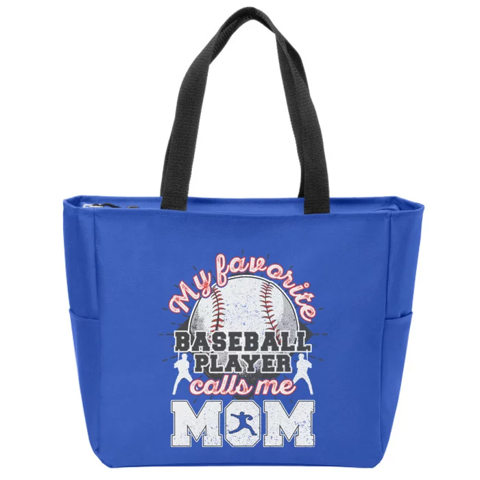 Mom Baseball Softball Game Fan Sports Favorite Player Zip Tote Bag