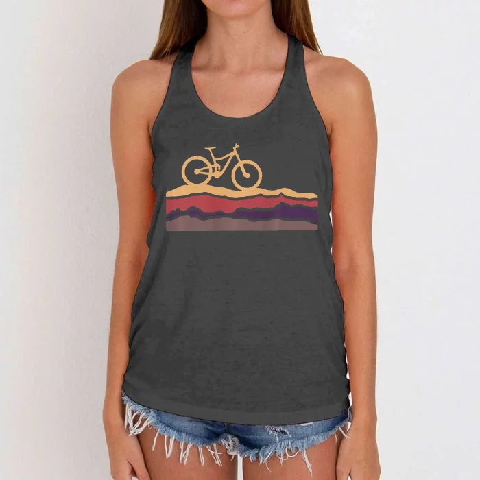 Mountain Bike Southwestern Boho Dessert Mtb Women's Knotted Racerback Tank