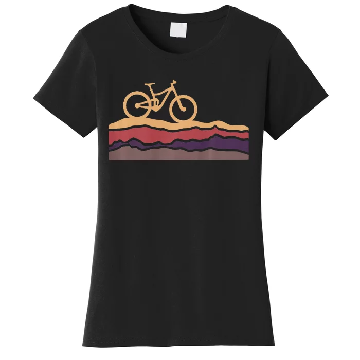 Mountain Bike Southwestern Boho Dessert Mtb Women's T-Shirt