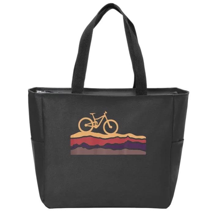 Mountain Bike Southwestern Boho Dessert Mtb Zip Tote Bag