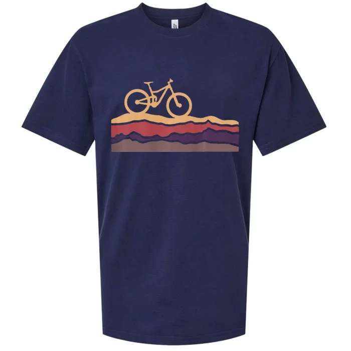 Mountain Bike Southwestern Boho Dessert Mtb Sueded Cloud Jersey T-Shirt