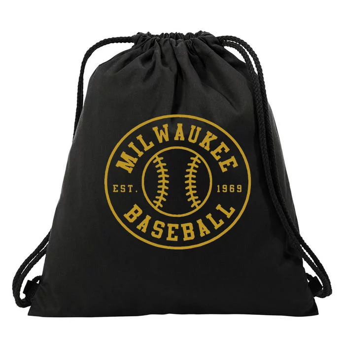 Milwaukee Baseball Seventh Inning Stretch Drawstring Bag