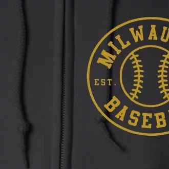 Milwaukee Baseball Seventh Inning Stretch Full Zip Hoodie