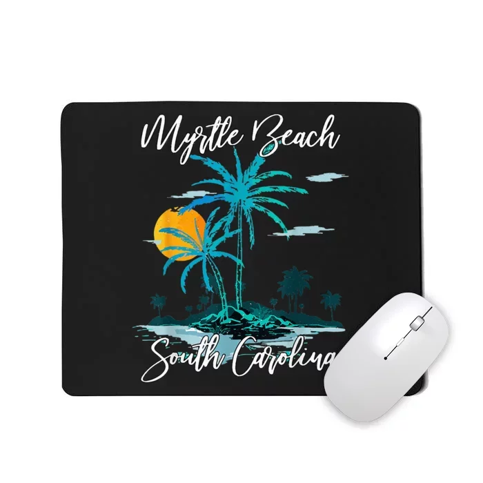 Myrtle Beach South Carolina Beach Summer Surfing Palm Trees Mousepad