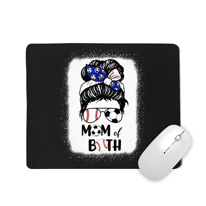 Messy Bun Soccer Mom Baseball Mom Of Both Mothers Day Mousepad