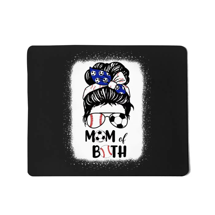 Messy Bun Soccer Mom Baseball Mom Of Both Mothers Day Mousepad