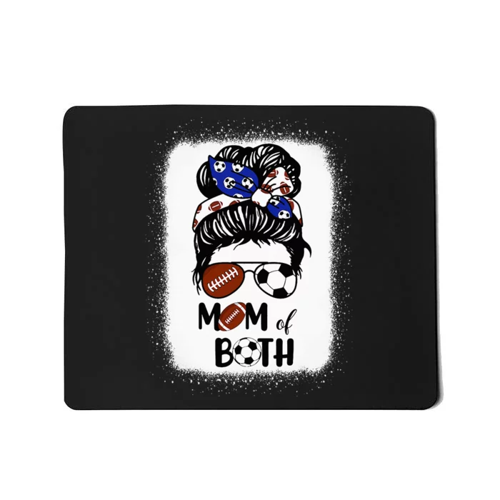 Messy Bun Soccer Mom Football Mom Of Both Mothers Day Mousepad