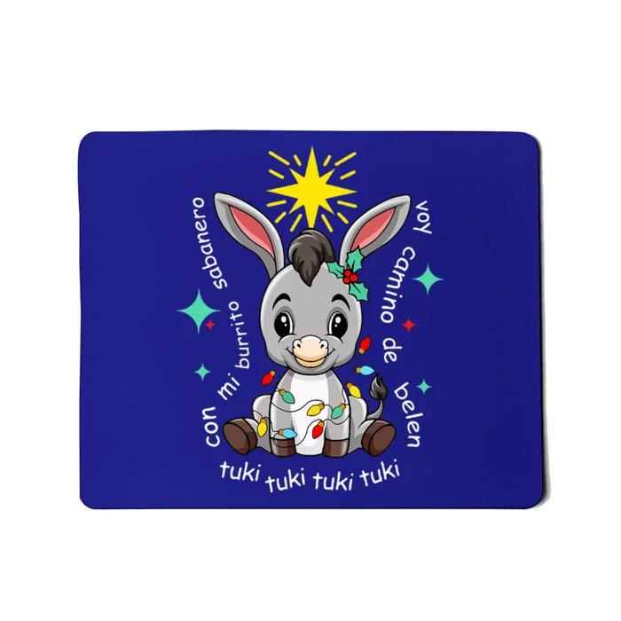 Mi Burrito Sabanero Mexican Tuki Tuki Donkey Latino Xmas Mousepad