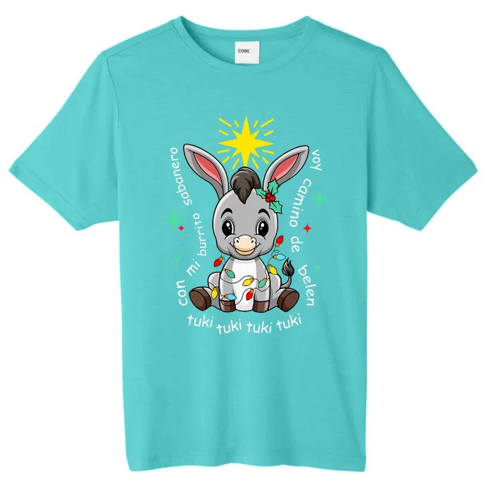 Mi Burrito Sabanero Mexican Tuki Tuki Donkey Latino Xmas ChromaSoft Performance T-Shirt