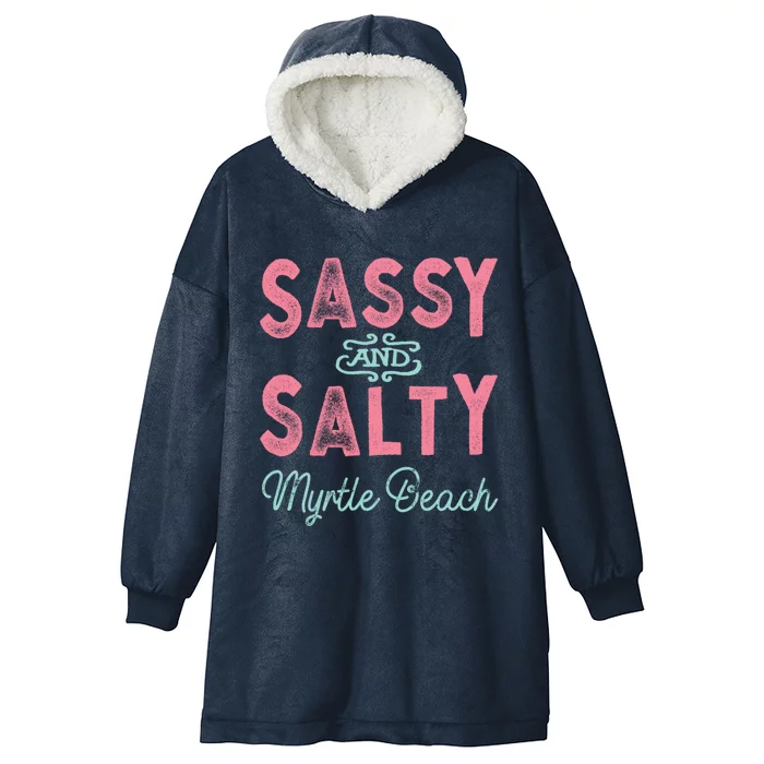 Myrtle Beach Sc Gift Hooded Wearable Blanket