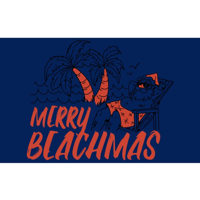 Merry Beachmas Santa Claus Vacation Bumper Sticker