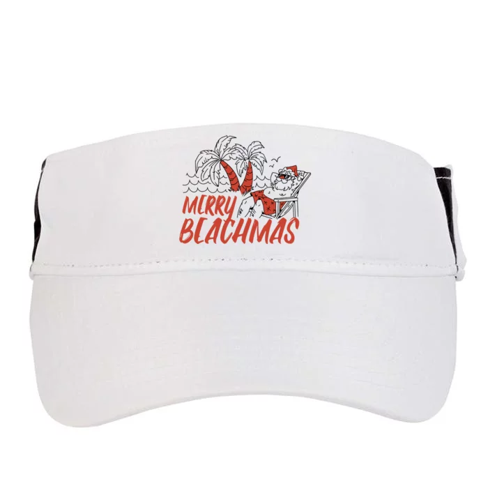 Merry Beachmas Santa Claus Vacation Adult Drive Performance Visor