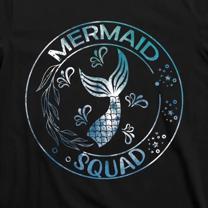 Mermaid Birthday Squad Party Matching Family Mermaid T-Shirt