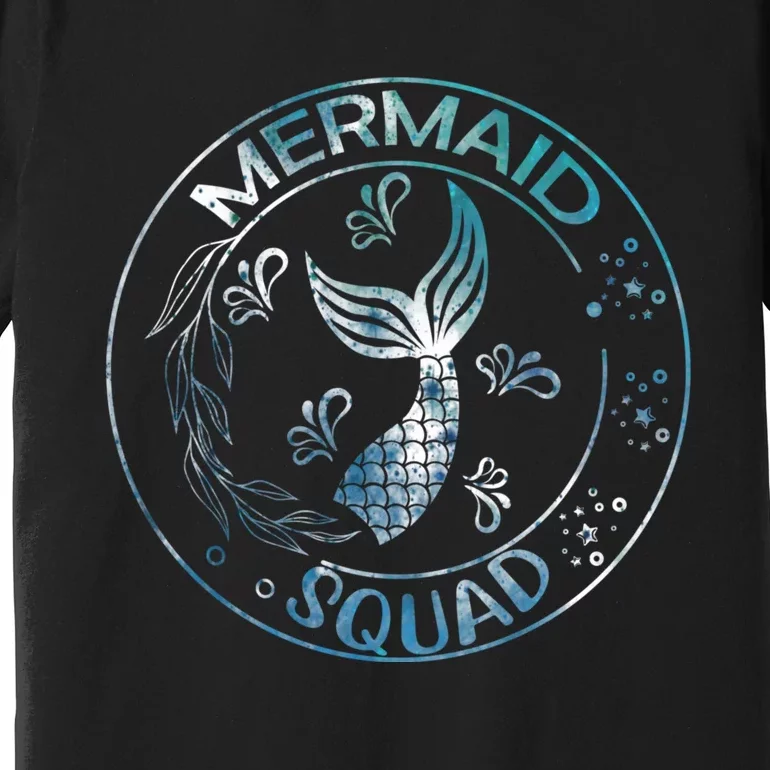 Mermaid Birthday Squad Party Matching Family Mermaid Premium T-Shirt