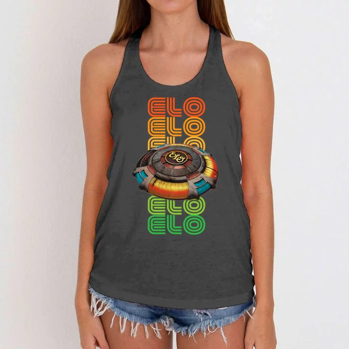 Mr. Blue Sky For Blue Lovers Elo Women's Knotted Racerback Tank