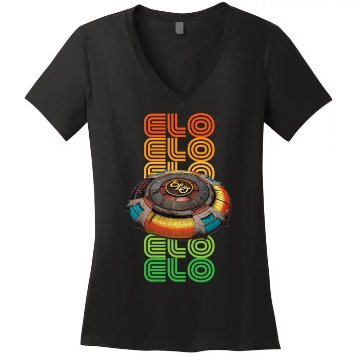 Mr. Blue Sky For Blue Lovers Elo Women's V-Neck T-Shirt