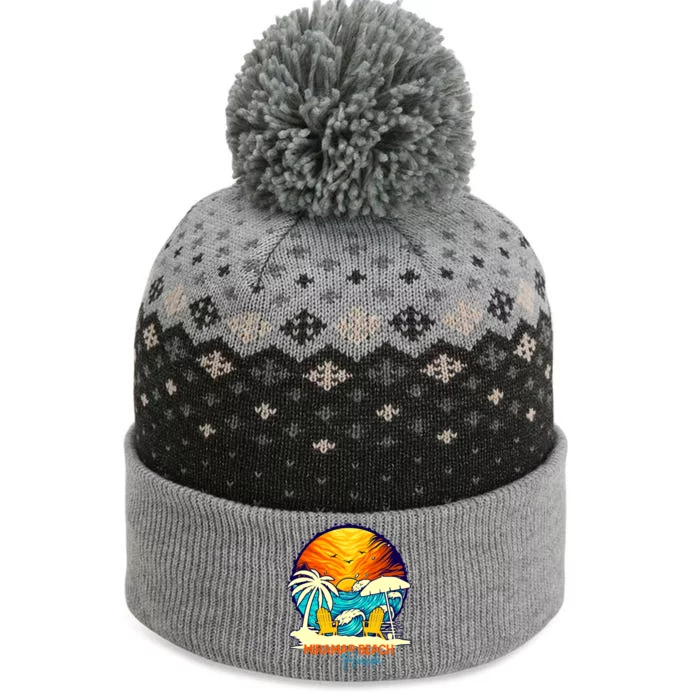 Miramar Beach Sunset Florida Vacation Couples Family Group Cute Gift The Baniff Cuffed Pom Beanie