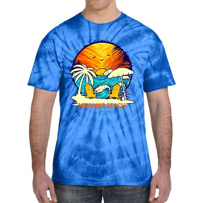 Miramar Beach Sunset Florida Vacation Couples Family Group Cute Gift Tie-Dye T-Shirt