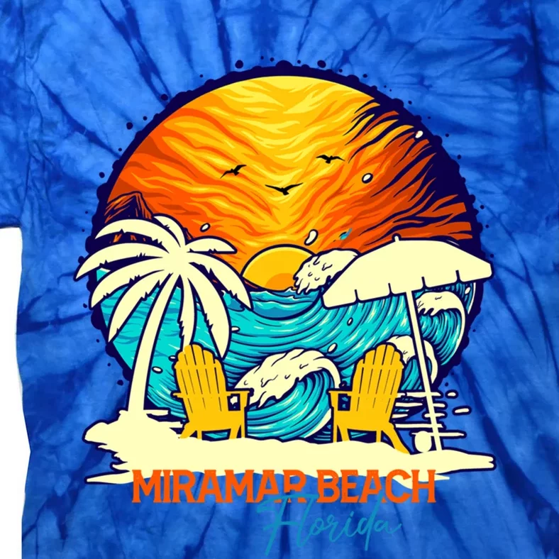 Miramar Beach Sunset Florida Vacation Couples Family Group Cute Gift Tie-Dye T-Shirt