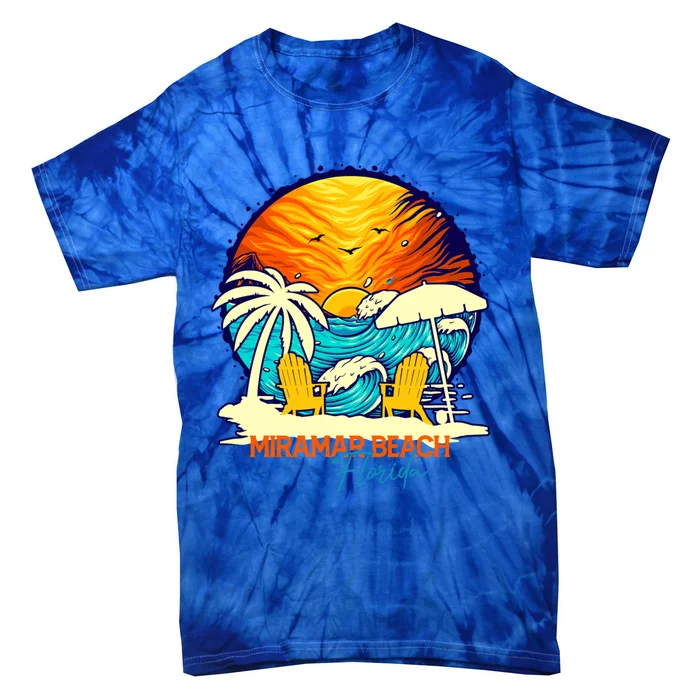 Miramar Beach Sunset Florida Vacation Couples Family Group Cute Gift Tie-Dye T-Shirt