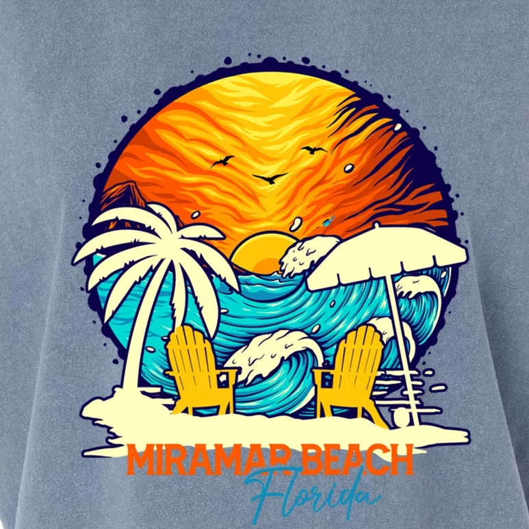 Miramar Beach Sunset Florida Vacation Couples Family Group Cute Gift Garment-Dyed Women's Muscle Tee