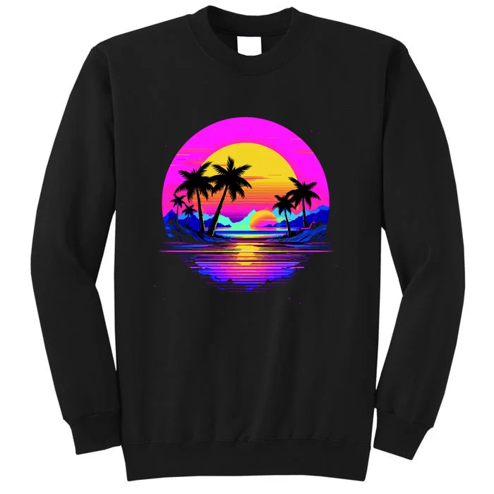 Miami Beach Sun Set Vibrant Sweatshirt