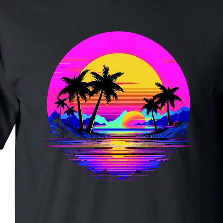 Miami Beach Sun Set Vibrant Tall T-Shirt