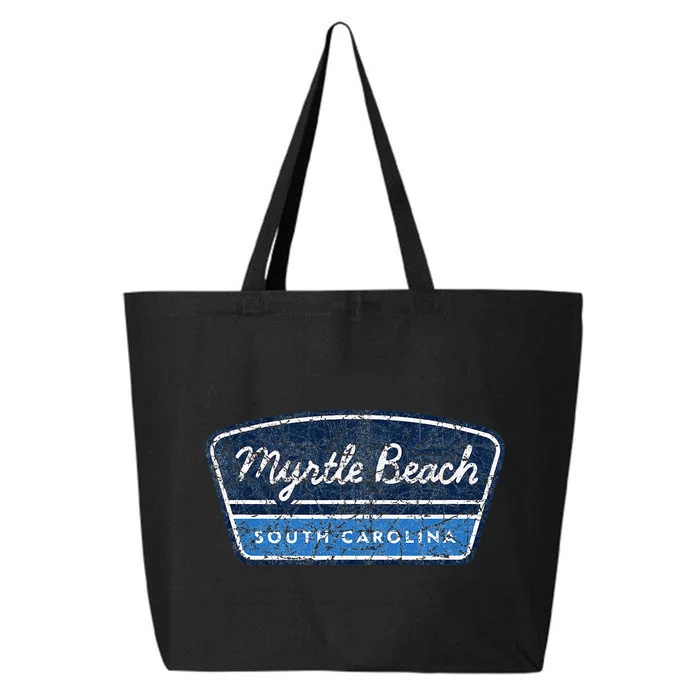 Myrtle Beach South Carolina Retro Throwback Souvenir 25L Jumbo Tote