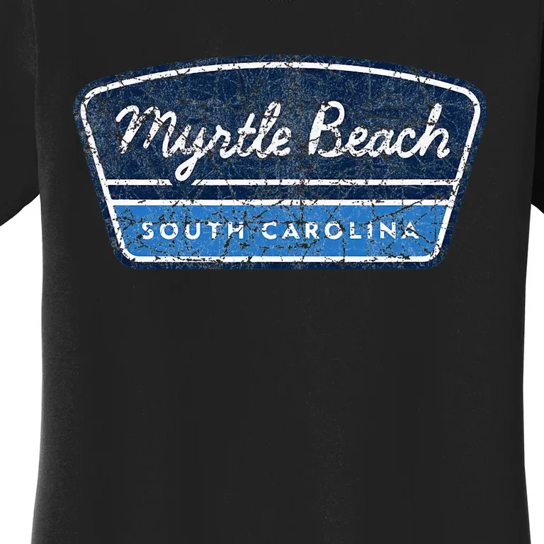 Myrtle Beach South Carolina Retro Throwback Souvenir Women's T-Shirt