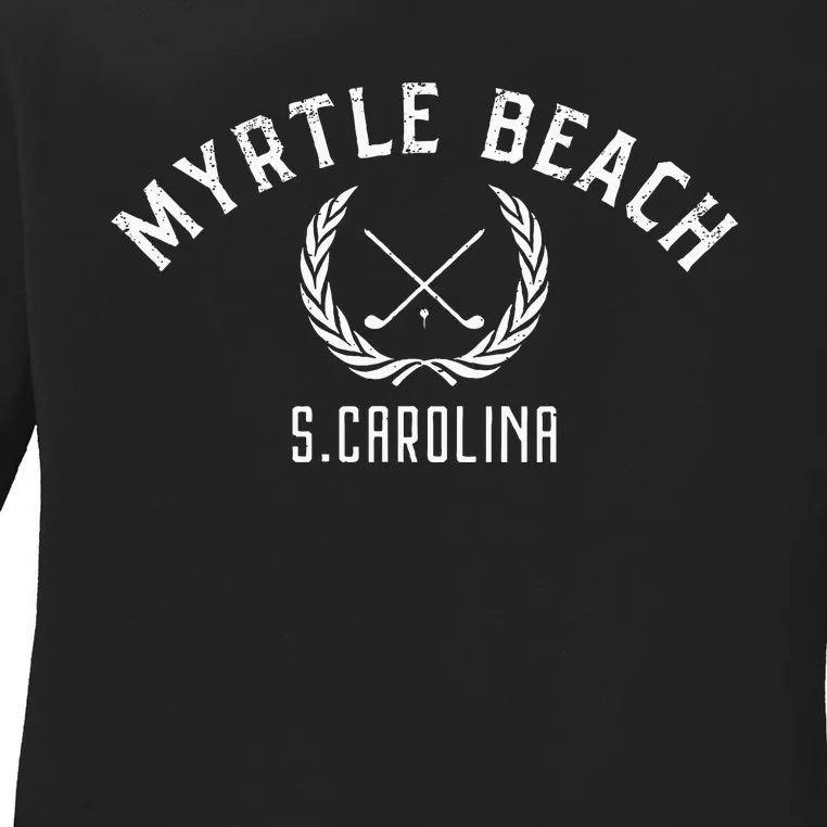 Myrtle Beach South Carolina Golf Ladies Long Sleeve Shirt