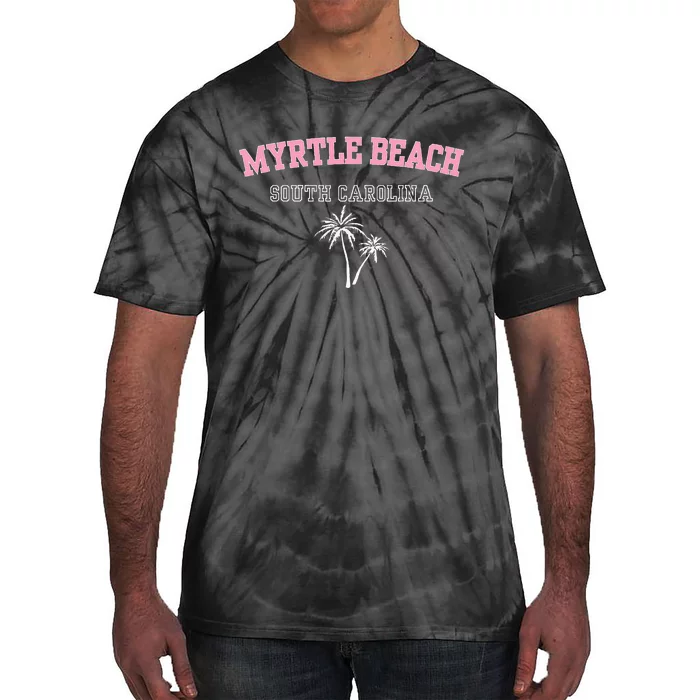 Myrtle Beach South Carolina Souvenir Palm Tree Holiday Tie-Dye T-Shirt