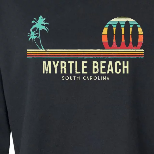 Myrtle Beach Summer Surf Cropped Pullover Crew