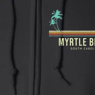 Myrtle Beach Summer Surf Full Zip Hoodie