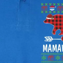 Mamaw Bear Santa Red Plaid Family Pajamas For Christmas Mama Gift Softstyle Adult Sport Polo