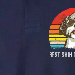 Men Best Shih Tzu Dad Ever Funny Shih Tzu Dad Gift Dog Lover Softstyle Adult Sport Polo