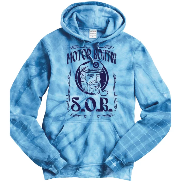 Motor Boating Sob Funny Motorboat Humor Captain Owner Tie Dye Hoodie