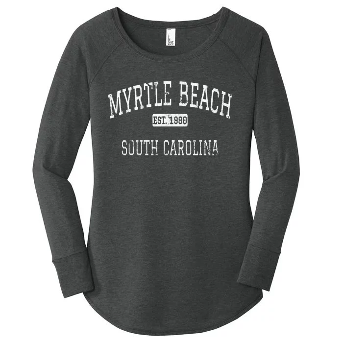 Myrtle Beach South Carolina SC Vintage Women's Perfect Tri Tunic Long Sleeve Shirt