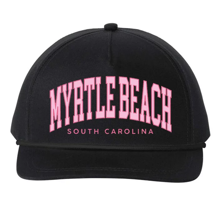 Myrtle Beach South Carolina Vintage Preppy Snapback Five-Panel Rope Hat