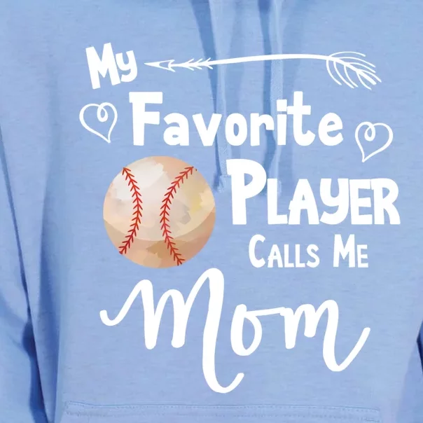 Mom Baseball Softball Game Fan Sports Favorite Player Gift Unisex Surf Hoodie