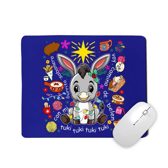 Mi Burrito Sabanero Mexican Tuki Tuki Donkey Latino Xmas Mousepad