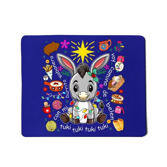 Mi Burrito Sabanero Mexican Tuki Tuki Donkey Latino Xmas Mousepad