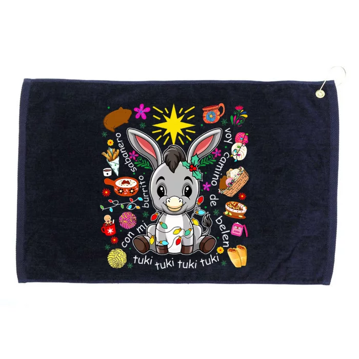 Mi Burrito Sabanero Mexican Tuki Tuki Donkey Latino Xmas Grommeted Golf Towel