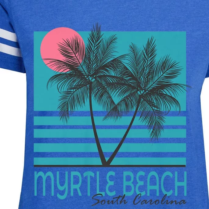 Myrtle Beach South Carolina Enza Ladies Jersey Football T-Shirt