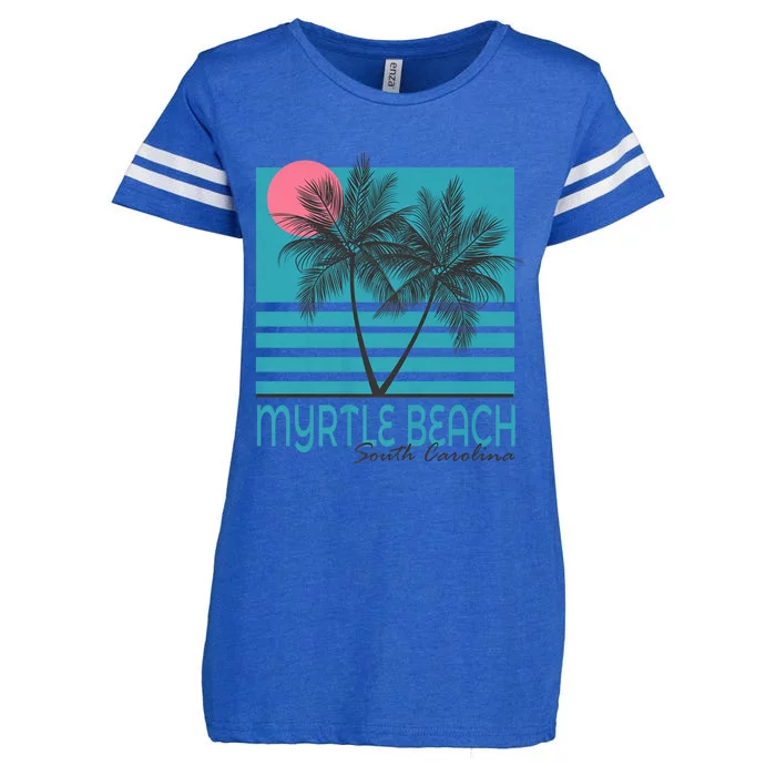 Myrtle Beach South Carolina Enza Ladies Jersey Football T-Shirt