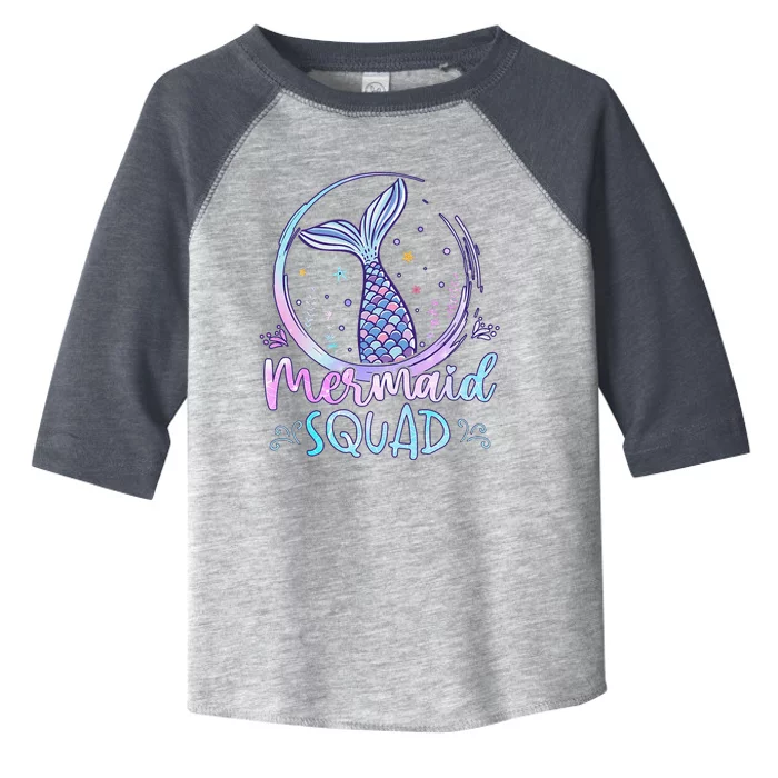 Mermaid Birthday Squad Party Girl Women Mermaid Toddler Fine Jersey T-Shirt