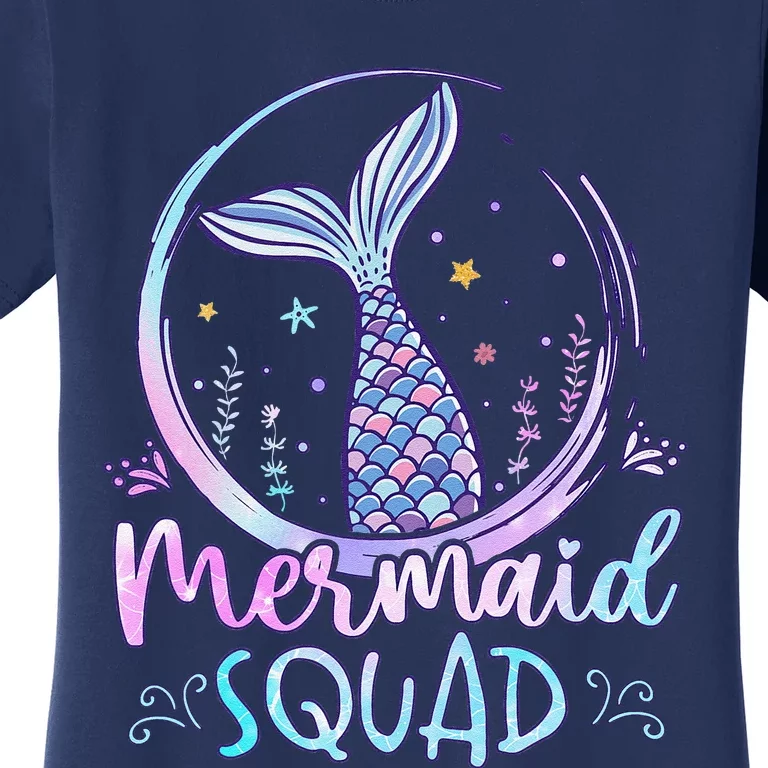 Mermaid Birthday Squad Party Girl Women Mermaid Women's T-Shirt