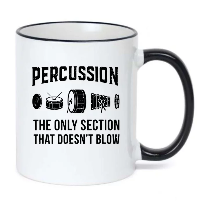 Marching Band Shirts For Drummers In Percussion Section Black Color Changing Mug