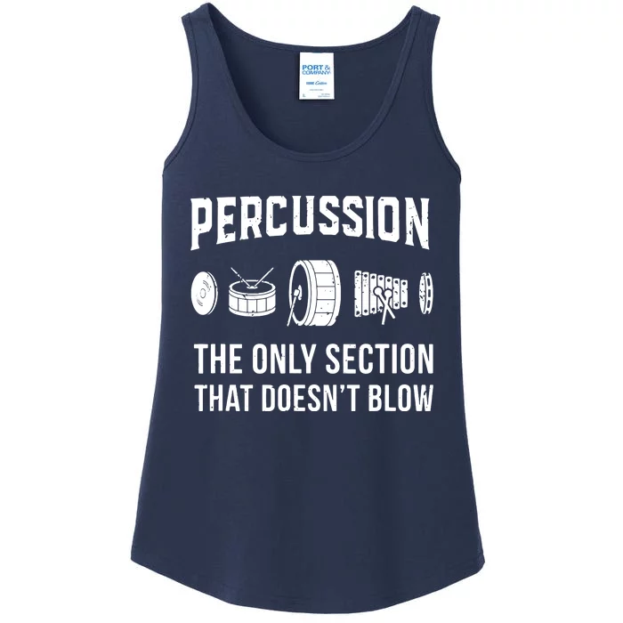 Marching Band Shirts For Drummers In Percussion Section Ladies Essential Tank