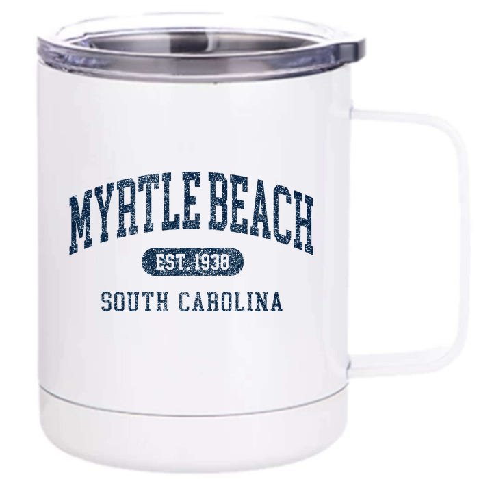 Myrtle Beach South Carolina Established Souvenir Front & Back 12oz Stainless Steel Tumbler Cup